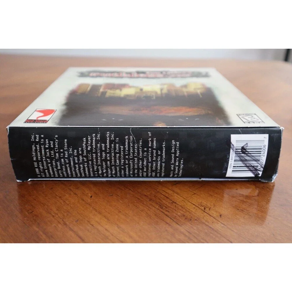 ROUGH Red Storm Tom Clancy's Ruthless.com Vintage PC Game 1998 Big Box